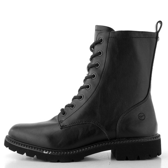 Tamaris hladký šněrovací kotník Black 1-25215-45