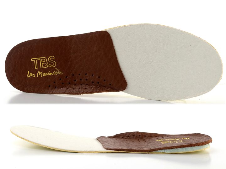TBS kožený prozouvací kotník hnědý Jesmini M7P45