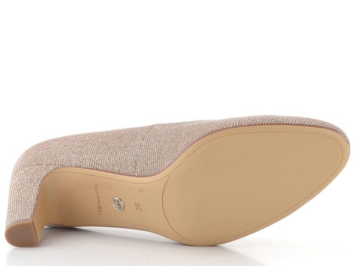 Tamaris třpytivé lodičky rose glam 1-22418-41