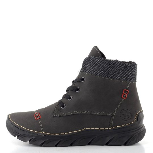 Rieker šněrovací kotník šedý 55031-45