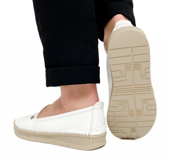 Looke kožené mokasíny Pascale white L0599_03