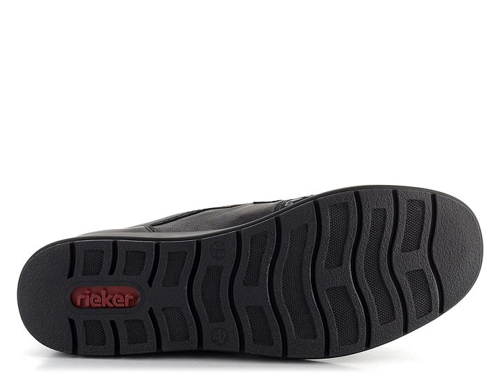 Rieker poltopánky na suchý zips čierne L4868-00