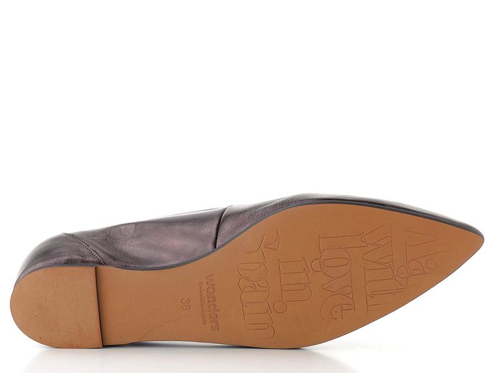 Wonders metalické baleríny cobre A-3802