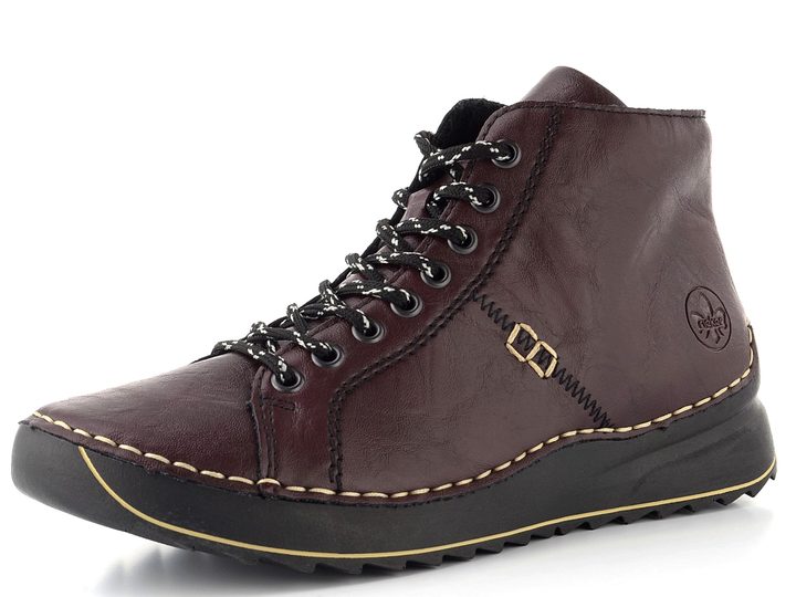 Rieker šněrovací kotník brombeer 71510-30