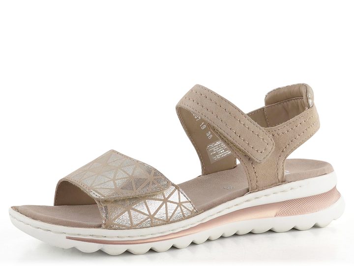 Ara dámské sandály Tampa Silber/Sand 12-47207-19