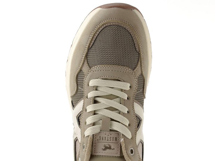 Mustang pánske šnurovacie tenisky beige 26M0291005