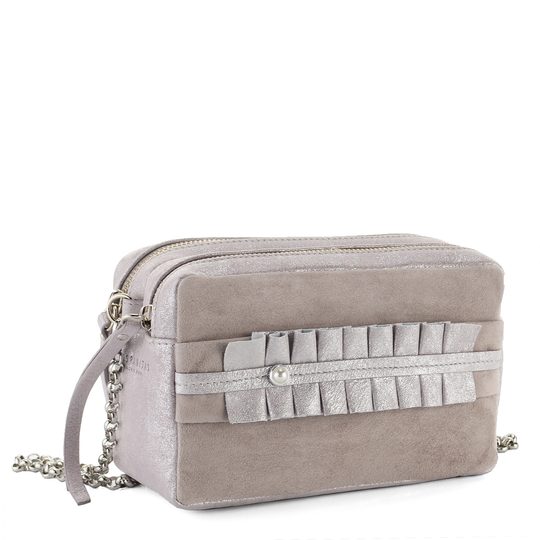 Hispanitas kabelka crossbody s perličkou Nougat