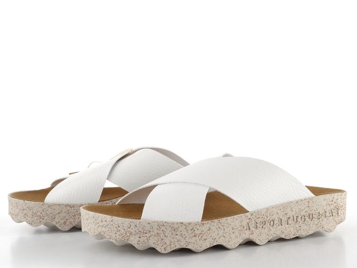 Asportuguesas bílé pantofle P018276001