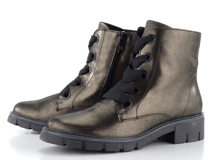 Ara šněrovací kotník Dover metalický Magma/Schwarz 12-23126-11