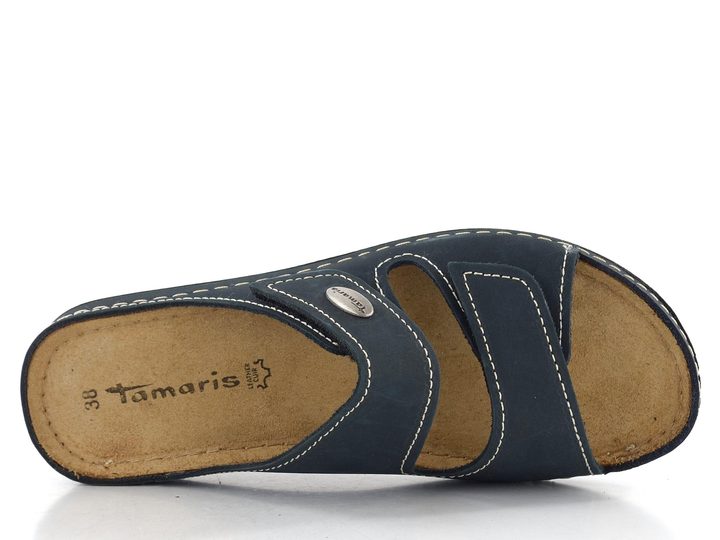Tamaris fuzbetové pantofle navy 1-27510-41