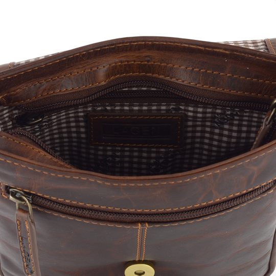 Pánské crossbody hnědé 7076