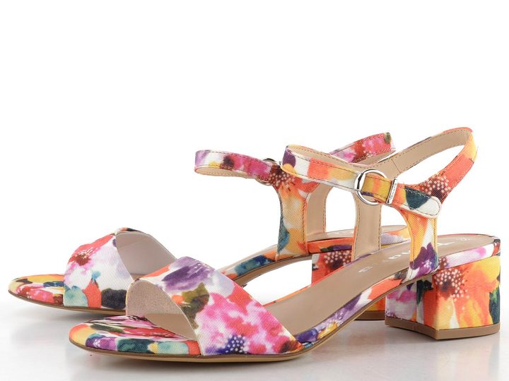 Tamaris sandály na širokém podpatku Orange Comb 1-28208-44