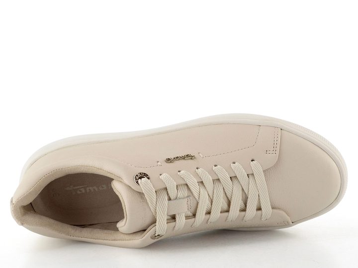 Tamaris tenisky na platformě ivory leather 1-23736-42