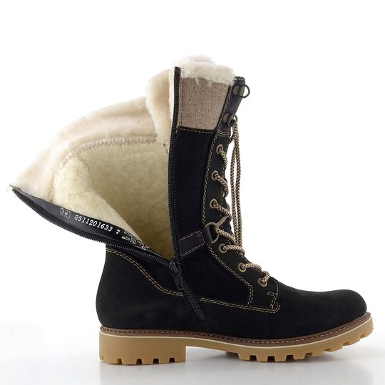 Remonte šněrovací kotník s membránou černý D8474-03