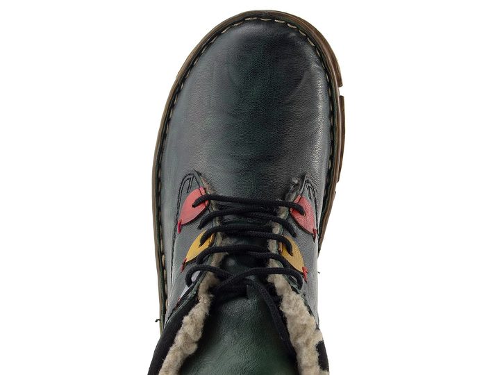 Rieker šněrovací kotník zelený Z3724-54