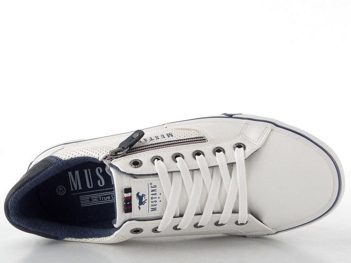Mustang pánské tenisky se zipem white 26M0211004
