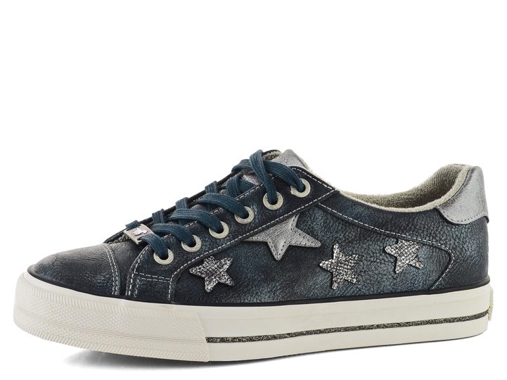 Mustang sneakers polobotky s aplikací navy 1288-302