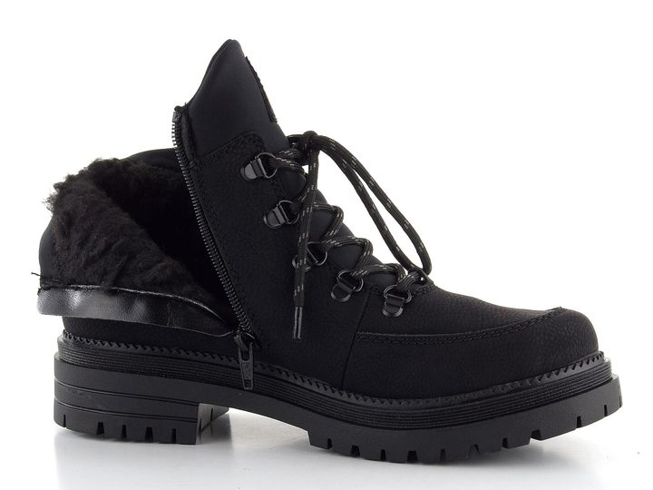 Rieker šnurovacia členková obuv s membránou čierna Y3158-00