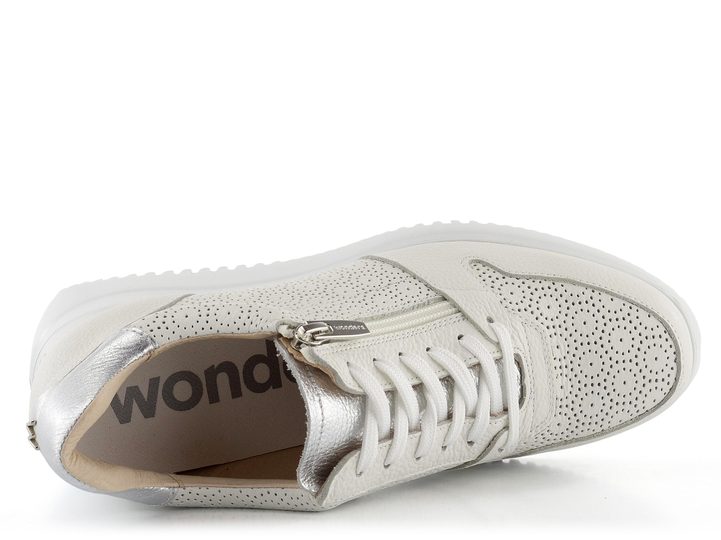 Wonders dámské tenisky na klínu Offwhite/Plata G-6603