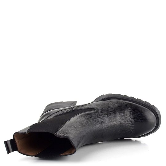 Wonders chelsea členková obuv na podpätku Negro G-6705