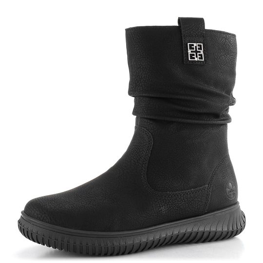 Rieker riasená členková obuv čierna 74283-00