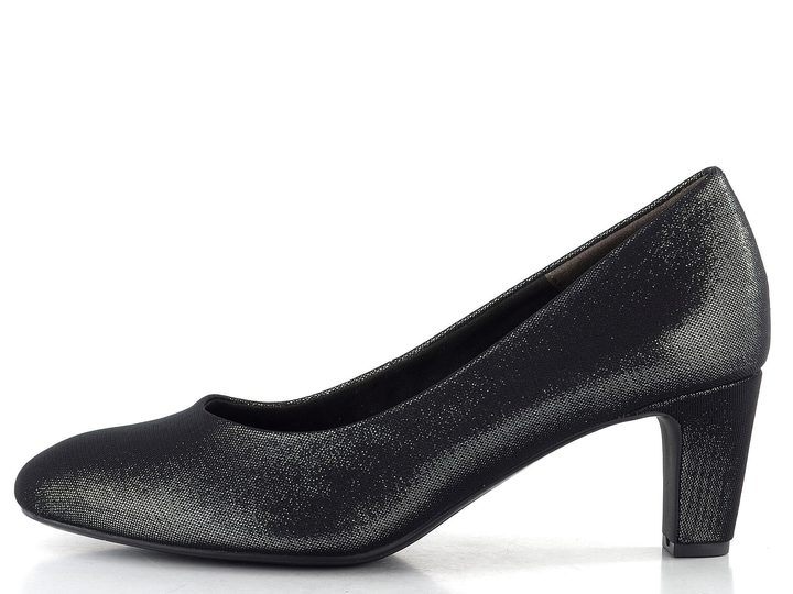 Tamaris třpytivé lodičky pewter glam 1-22418-41