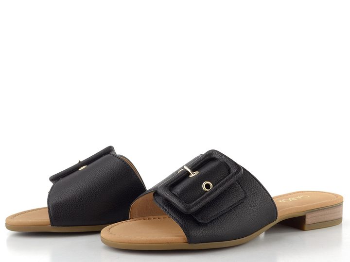 Gabor luxusní nízké pantofle se sponou schwarz 82.791.57