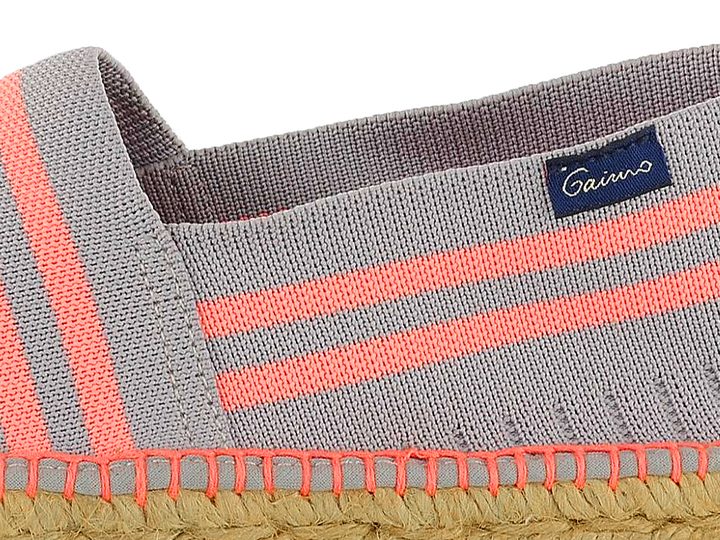 Gaimo Espadrilles mokasíny s proužky Atria Gris