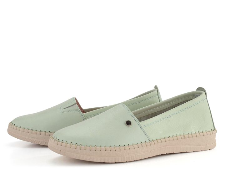 Looke kožené mokasíny Pascale Light Green L0599_20