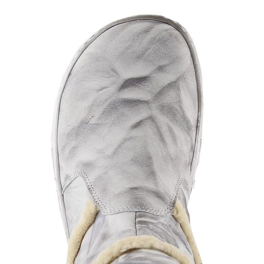 Kacper širší vyteplené polokozačky šedé patinované 4-1401-815