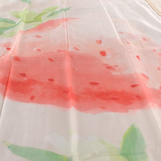 Fraas bavlněný šál s hedvábím a motivem jahod 633030-365