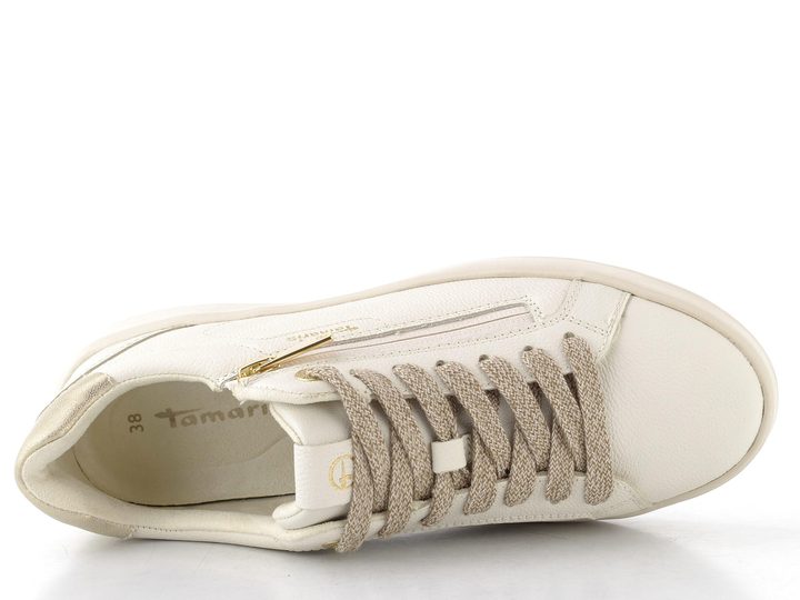 Tamaris tenisky se zipem offwhite 1-23709-44
