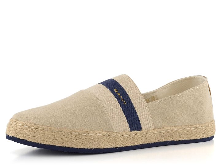 Gant plátěné espadrilky béžové Raffiaville 24569725