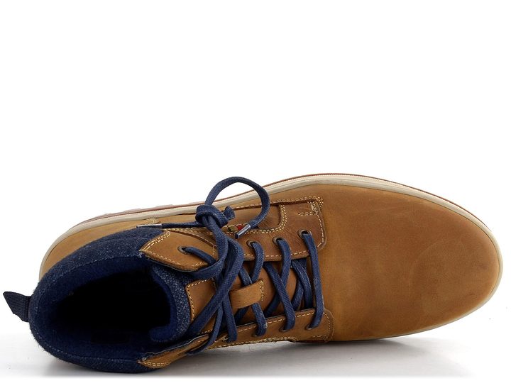 Klondike pánský sneakers kotník hnědý 92602 Tan/Blue