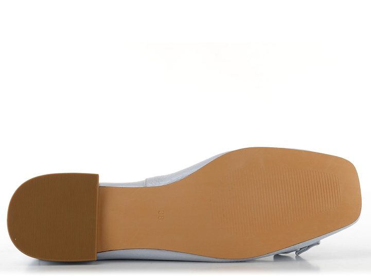 Caprice kožené baleríny s mašličkou Light Blue 9-22105-20