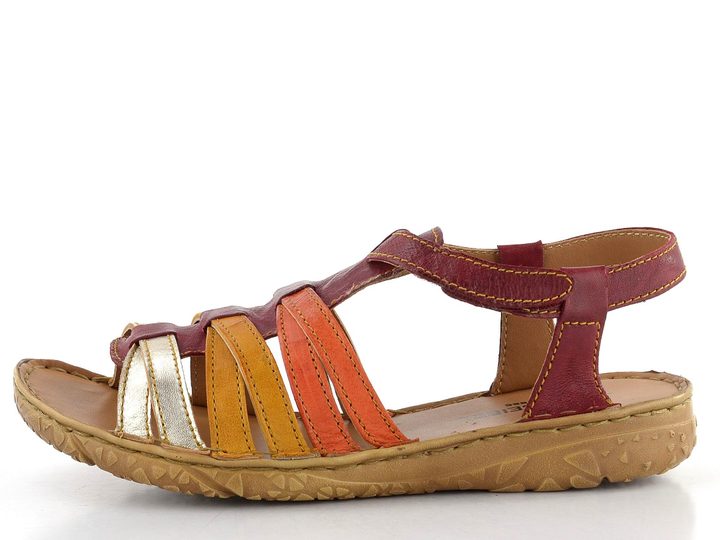 Josef Seibel páskové sandály rot-multi 74102159