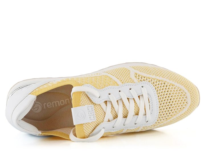 Remonte úpletové tenisky žltá/biela R2538-68