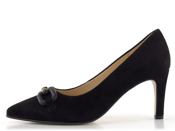 Gabor semišové čierne lodičky 21.382.17