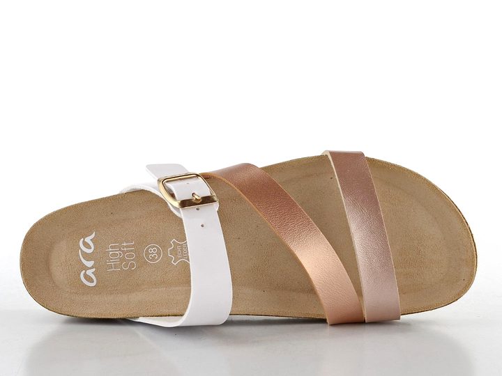 Ara dámské pantofle Bali Platin/Gold/Weiss 15-17212-15