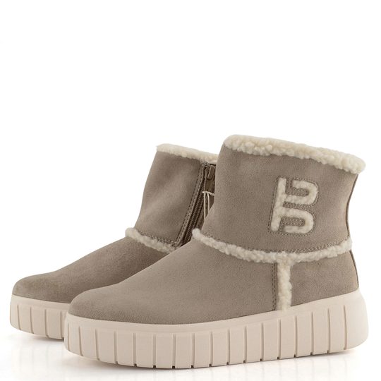 Bagatt vyteplený kotník na platformě béžový D31-AMC52-6469