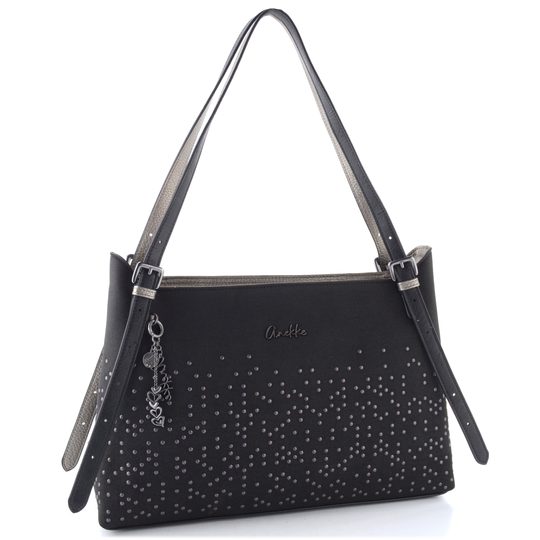 Anekke shopper kabelka černá/metalická 43622-453