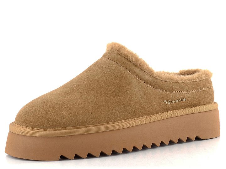 Tamaris kožené slip-on polobotky camel 1-27300-45