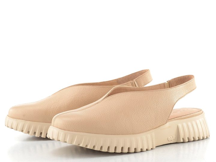 Wonders sandály s plnou špičkou beig A-4411