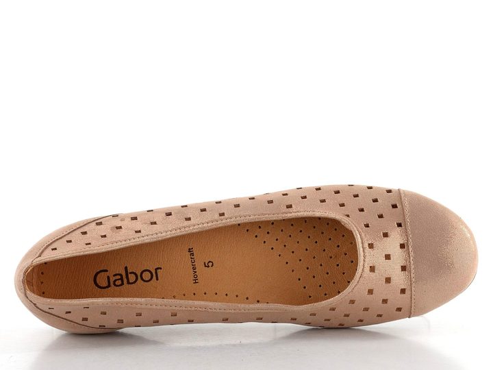 Gabor baleríny perforované růžové 64.169.60