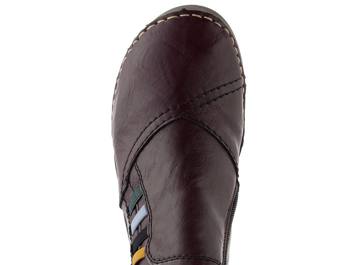 Rieker zipový kotník brombeere 52584-30