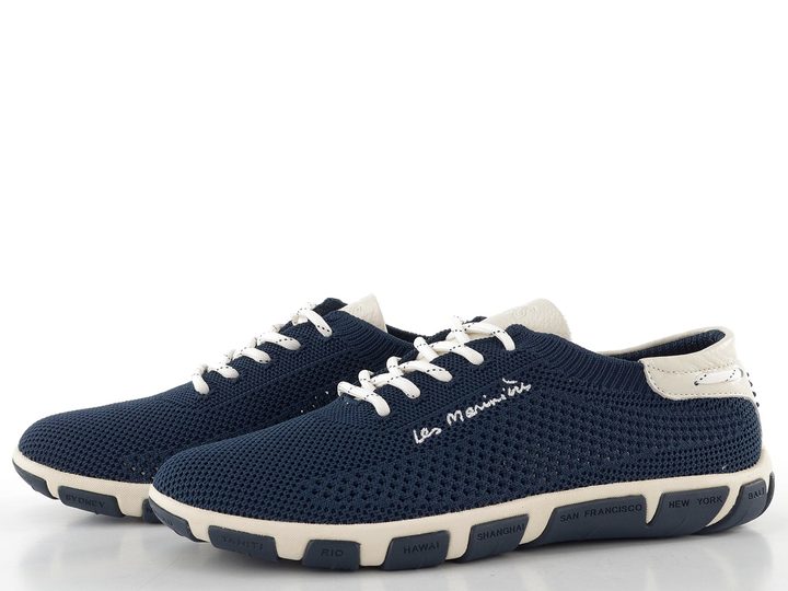 TBS tmavě modré úpletové tenisky Q7002 Jazaria