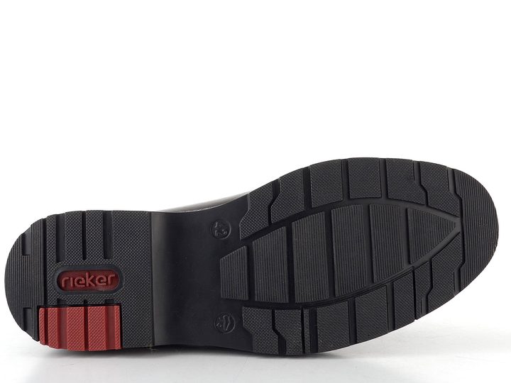 Rieker šněrovací kotník se zipem tmavě hnědý 10502-25