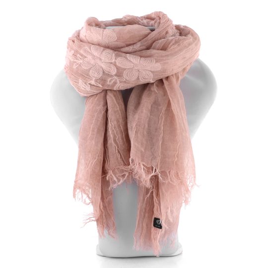 Fraas pudrový šál s výšivkou 623499-419