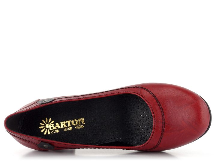 Barton lodičky červené/černé 2414