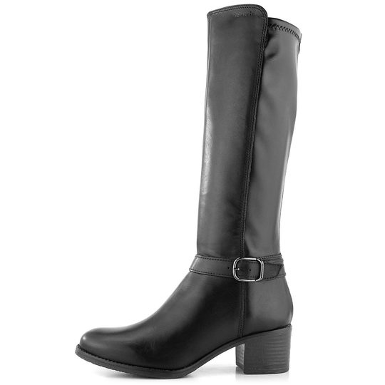 Tamaris kozačky černé se strečí 1-25530-29